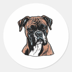Adesivo Redondo Boxer Buddy Humorous Protetor