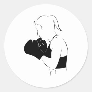 Adesivo Redondo Boxer feminino