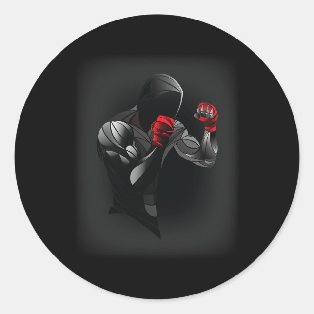 Adesivo Redondo Boxing (Frente)