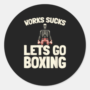 Adesivo Redondo Boxing - Boxer da Luva