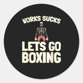 Adesivo Redondo Boxing - Boxer da Luva