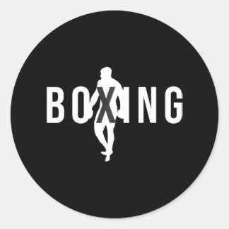 Adesivo Redondo Boxing É A Minha Terapia Um Boxing Engraçado