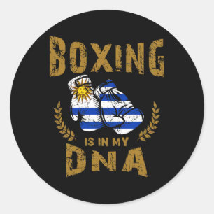 Adesivo Redondo Boxing está em Minhas Luvas de Bandeira D-n-a Urug