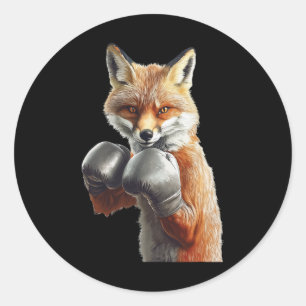Adesivo Redondo Boxing Fox