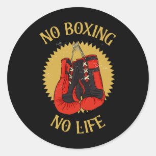 Adesivo Redondo Boxing No Sport No Life Body Sport Boxing