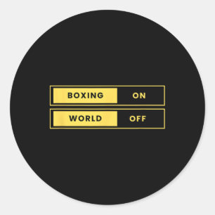 Adesivo Redondo Boxing On