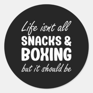 Adesivo Redondo Boxing Para Mulheres Ou Homens Boxando Lover