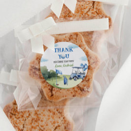 Adesivo Redondo Boy Golf Party Labs Aniversário Marca Favor