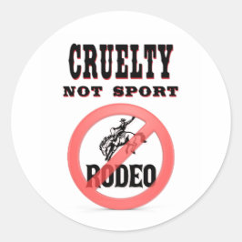Adesivo Redondo Boycott Rodeo