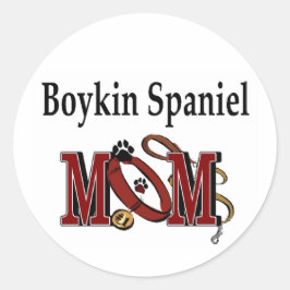 Adesivo Redondo Boykin Spaniel Dog MOM