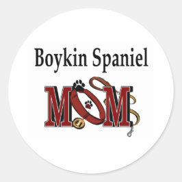 Adesivo Redondo Boykin Spaniel Dog MOM