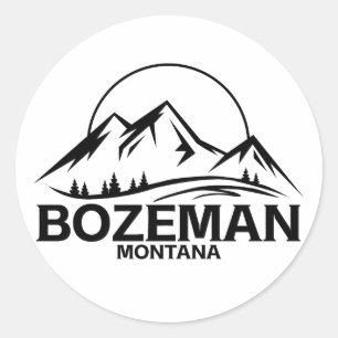 Adesivo Redondo Bozeman, Montana