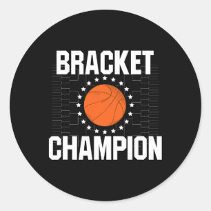 Adesivo Redondo Bracket Champion College Bysketbyll Tournament Gif