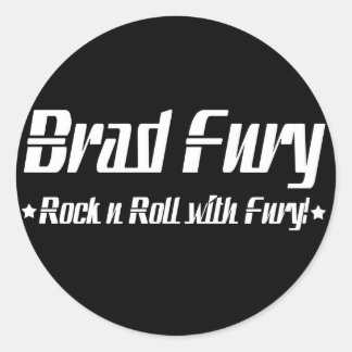 Adesivo Redondo Brad Fury Stickers