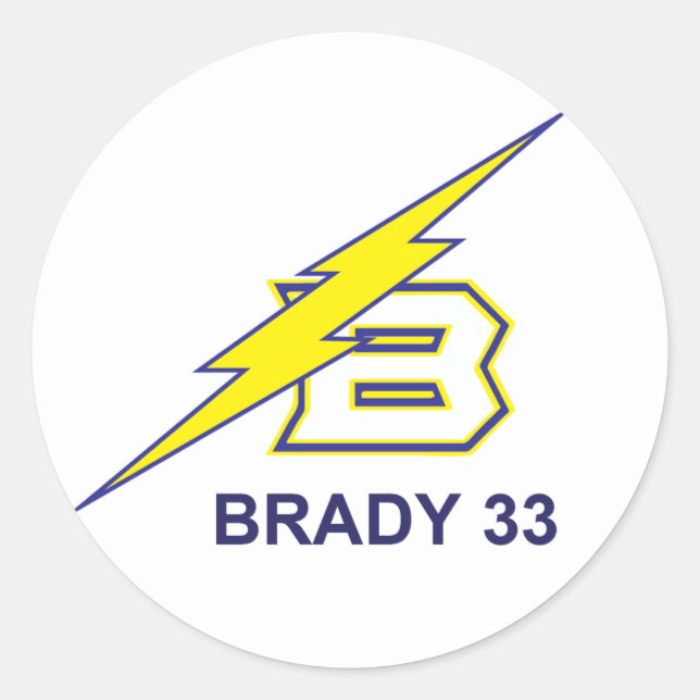 ADESIVO REDONDO BRADY 33 (Frente)