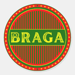 Adesivo Redondo Braga City Pride Emblem – Portuguese Identity