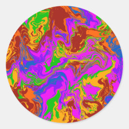 Adesivo Redondo Brain Porridge em Abstrato