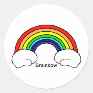 Adesivo Redondo Brainbow