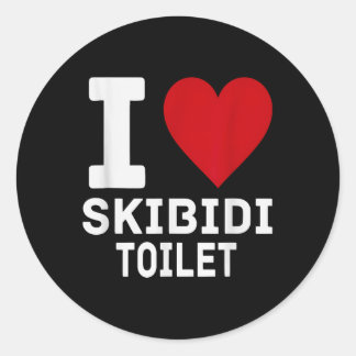 Adesivo Redondo Brainrot Skibidi Toilet Men Mulheres Criança