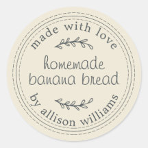 Branca Antiquada Rústica Pão de Banana