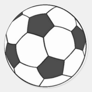 Adesivo Redondo Branca do preta e do Bola