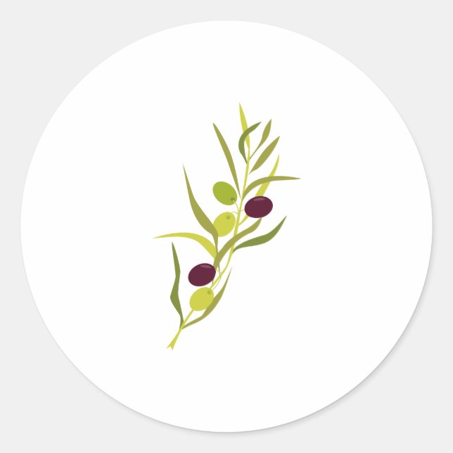 Adesivo Redondo Branch de Olivais (Frente)