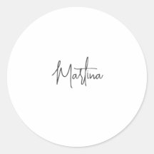 Branco de Caligrafia criativa minimalista moderna