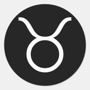 Adesivo Redondo branco do taurus