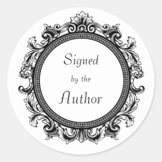 Adesivo Redondo Branco e Preto