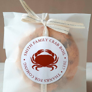 Adesivo Redondo Branco personalizado do evento da fervura do