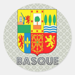 Adesivo Redondo Brasão Basque