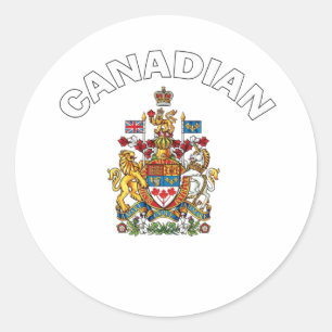 Adesivo Redondo Brasão canadense