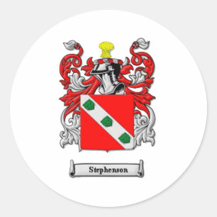 Adesivo Redondo Brasão da família de Stephenson