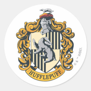 Adesivo Redondo Brasão da Hufflepuff