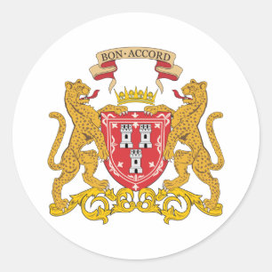 Adesivo Redondo Brasão de Aberdeen