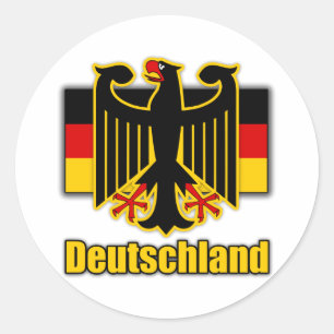 Adesivo Redondo Brasão de Alemanha