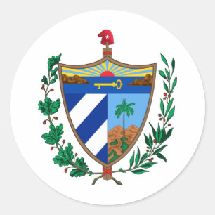 Adesivo Redondo brasão de armas símbolo emblema bandeira do país C