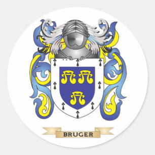 Adesivo Redondo Brasão de Bruger (crista da família)