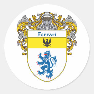 Adesivo Redondo Brasão de Ferrari (envolvida)