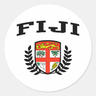 Adesivo Redondo Brasão de Fiji