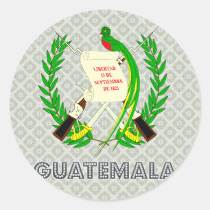 Adesivo Redondo Brasão de Guatemala