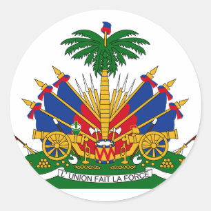 Adesivo Redondo Brasão de Haiti