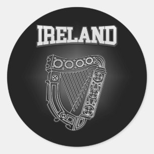 Adesivo Redondo Brasão de Ireland