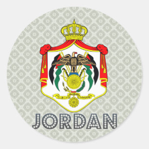 Adesivo Redondo Brasão de Jordão