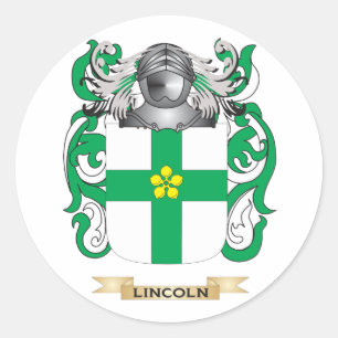 Adesivo Redondo Brasão de Lincoln (crista da família)
