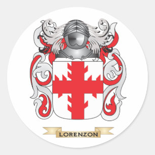 Adesivo Redondo Brasão de Lorenzon (crista da família)