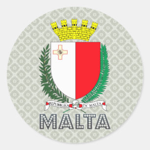 Adesivo Redondo Brasão de Malta