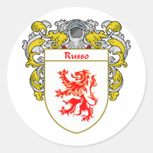 Adesivo Redondo Brasão de Russo (envolvida)