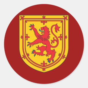 Adesivo Redondo Brasão de Scotland