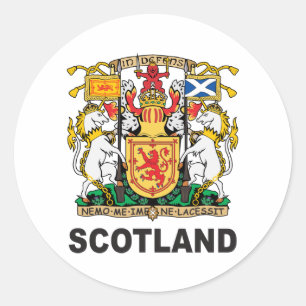 Adesivo Redondo Brasão de Scotland